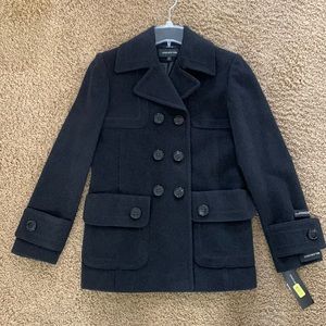 Jones New York Wool Cashmere Blend Pea Coat